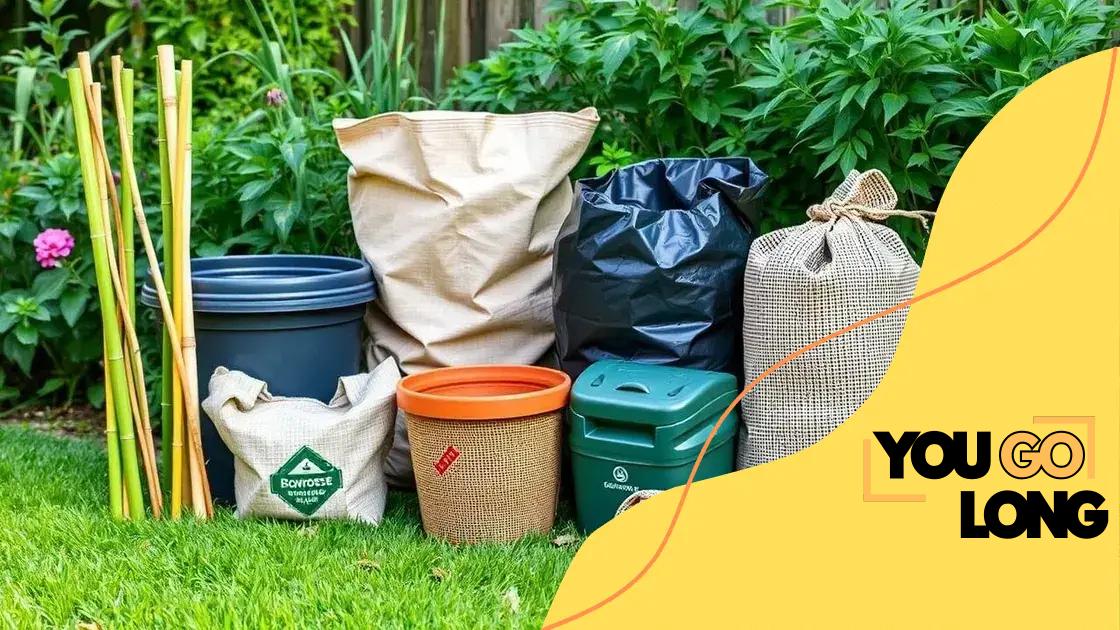Sustainable materials for modern gardening solutions