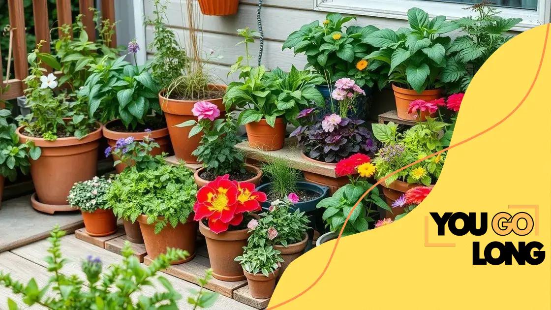 Container gardening for small spaces