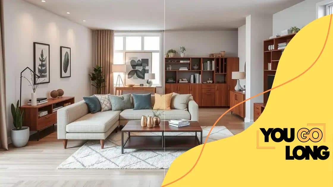 Furniture arrangements that maximize space