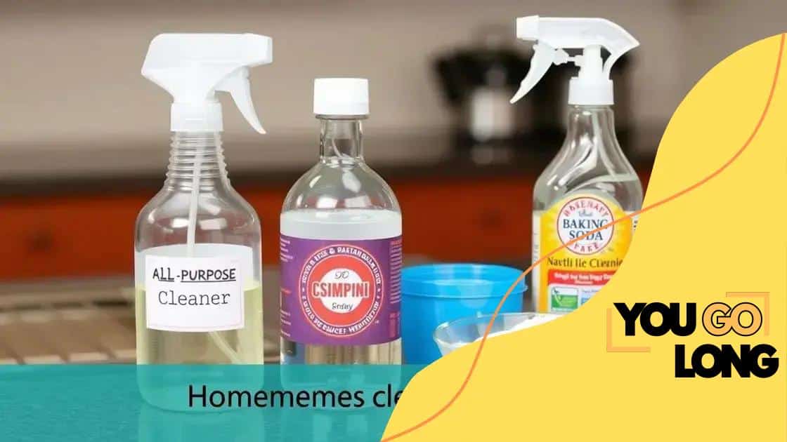 Step-by-step recipes for effective cleaners