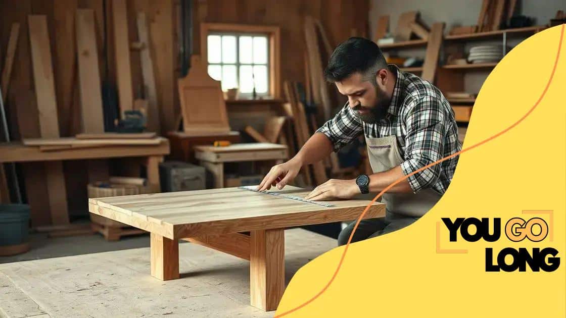 Step-by-step guide to building a coffee table