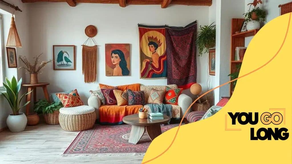 Boho-chic style trends in home decoration for 2025