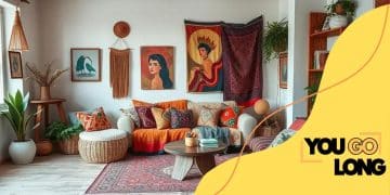 Boho-chic style trends in home decoration for 2025