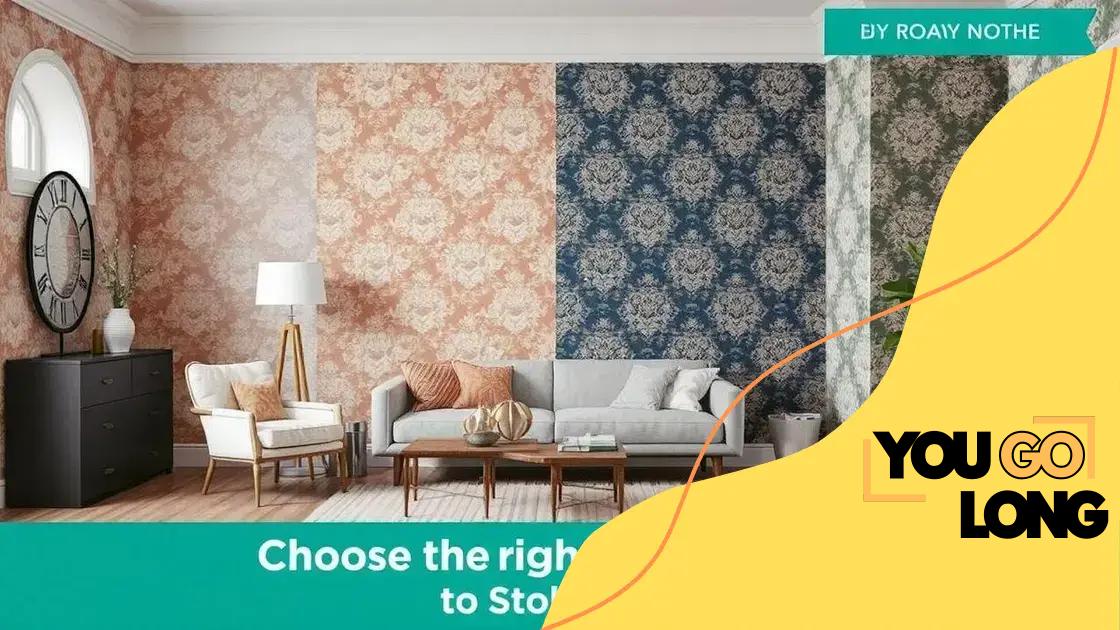 Choosing the right wallpaper for your space