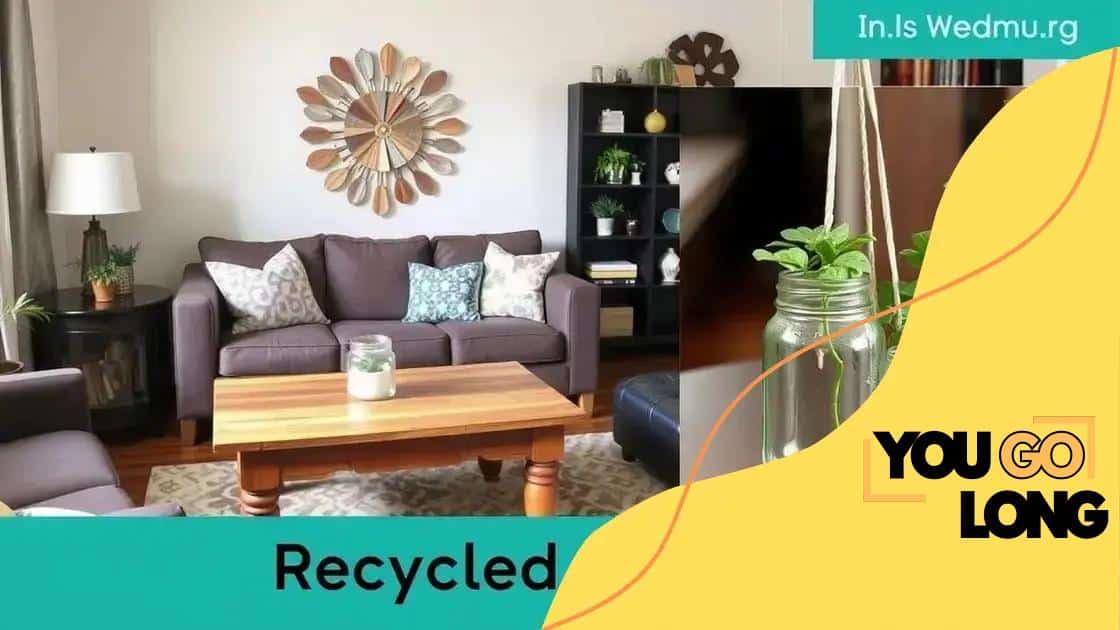 Incorporating recycled and upcycled items