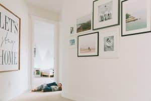 A house with DIY gallery wall ideas.