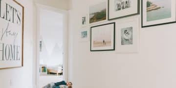 A house with DIY gallery wall ideas.
