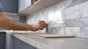 Kitchen backsplash DIY