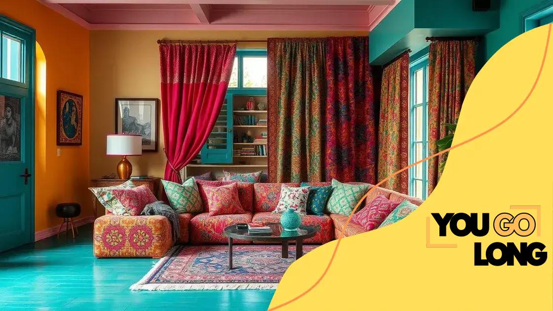 Incorporating bold colors and patterns