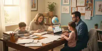 Familia reclamando beneficios educativos Colombia 2026