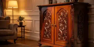 Mueble antiguo restaurado mostrando los beneficios de la revalorización de muebles antiguos